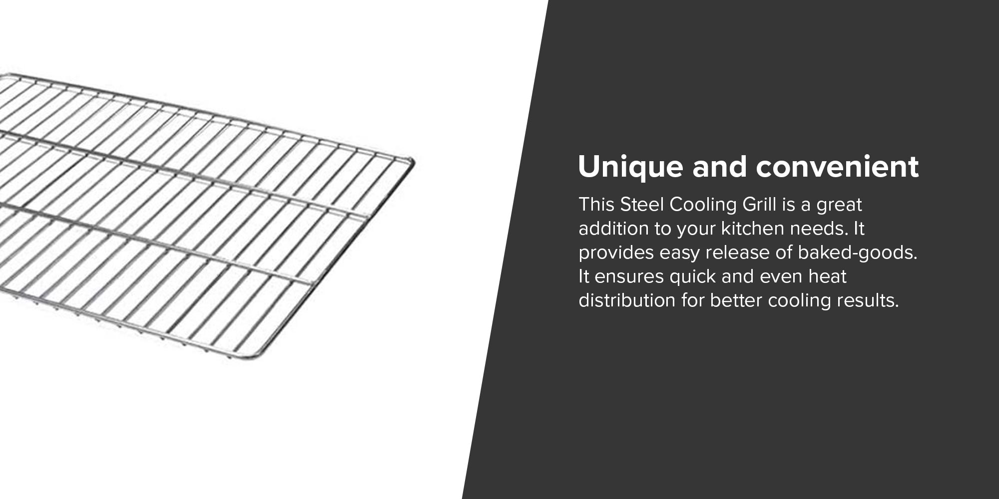 Steel Cooling Grill Silver 60x40cm