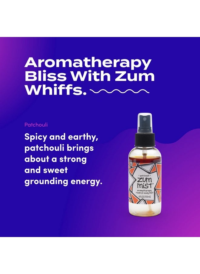 Zum Indigo Wild Mist Room & Body Spray - Aromatherapy Essential Oil Spray - Natural Body Mist & Room Spray - Patchouli Scent - 4 fl oz