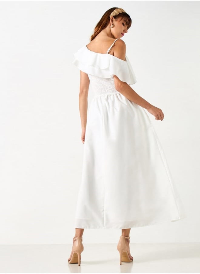 2Xtremz Off Shoulder A-line Dress with Pockets