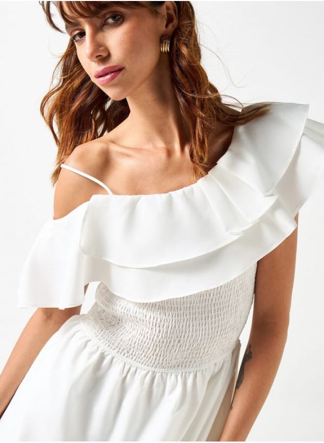 2Xtremz Off Shoulder A-line Dress with Pockets