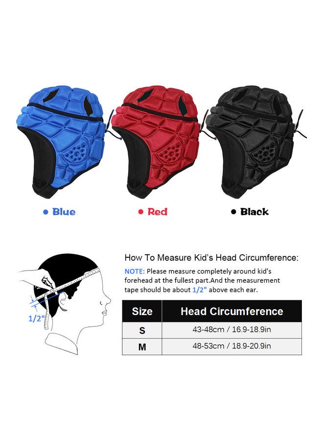 Kids Helmet Headguard Chlidren Soft Padded Headgear Head Protector for Soccer Football Baseball Skating S 32*3*30.5cm