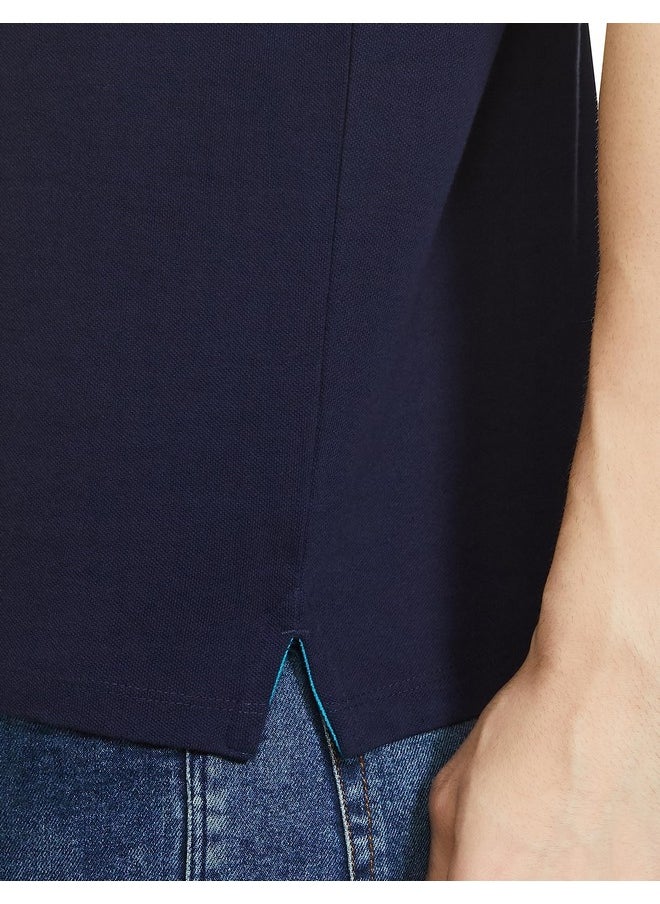 Allen Solly Men Regular Fit Polo (AMKP317G04250_Indigo Melange_XX-Large_Indigo Melange_2XL)