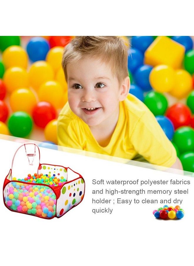 Ball Pit Play Tent With Basketball Hoop For Kids Toddlers Outdoor Indoor Play 4 Ft/120Cm (Balls Not Included)