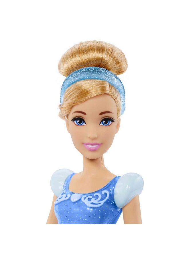 Mattel Disney Princess Dolls, Cinderella Posable Fashion Doll with Sparkling Clothing&Accessories, Disney Movie Toys??