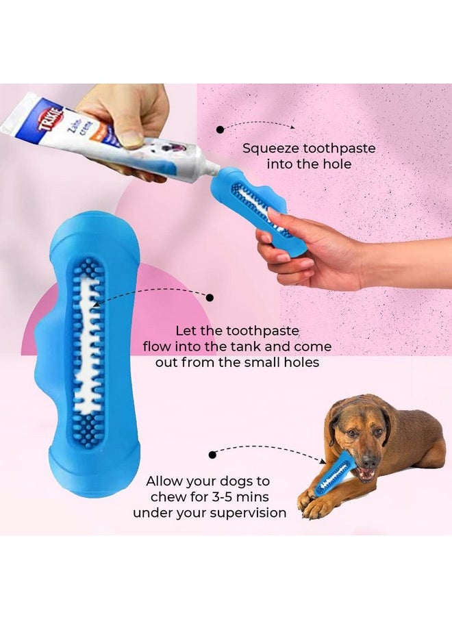 Goofy Tails Dog Toys | Rubber Crazy Monster Squeaky Toys for Dogs| Dog Dental Stick Toy for Medium and Large Breeds| Dog Toy for Aggressive Chewers| Non-Toxic Chew Toys for Dogs