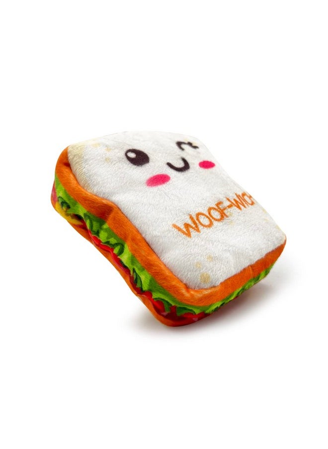 Goofy Tails Food Buddies Sandwich Plush Toys for Dogs| Crinkle Dog Toys for Puppies| Dog Squeaky Toy| Soft Toys for Dogs and Puppies| Pet Toys for Dog| Squeaky Toy for Dogs