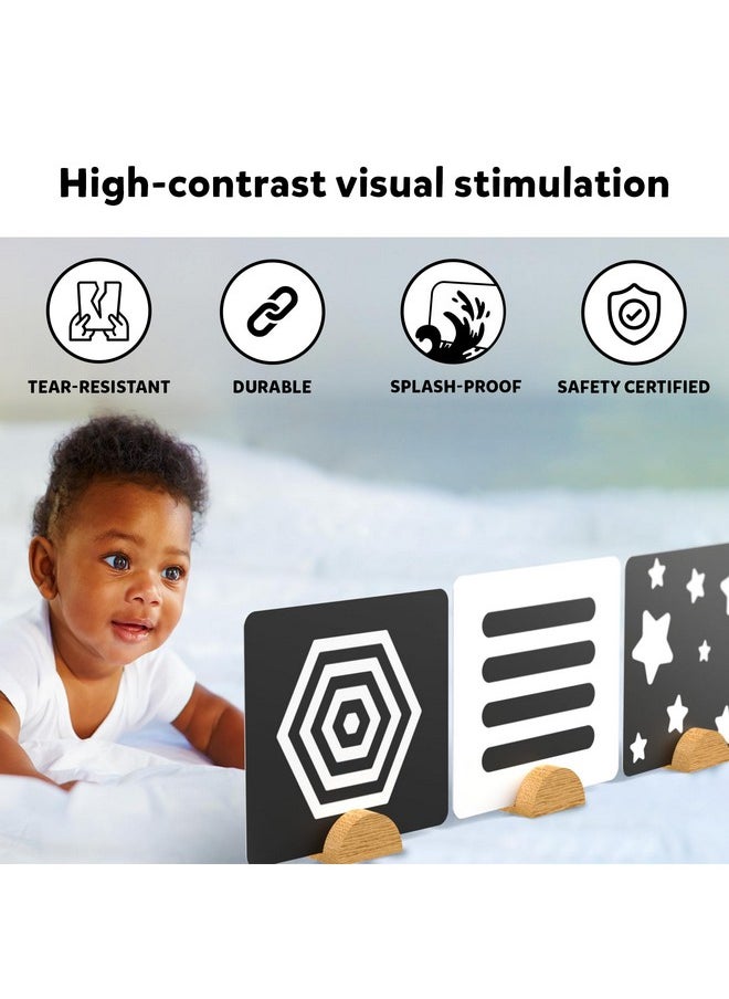 Skillmatics Large Flash Cards for Babies & Infants - High Contrast, Newborn Visual Stimulation & Sensory Development for 0 to 12 Months, 60 Pictures, Gifts, Travel Friendly