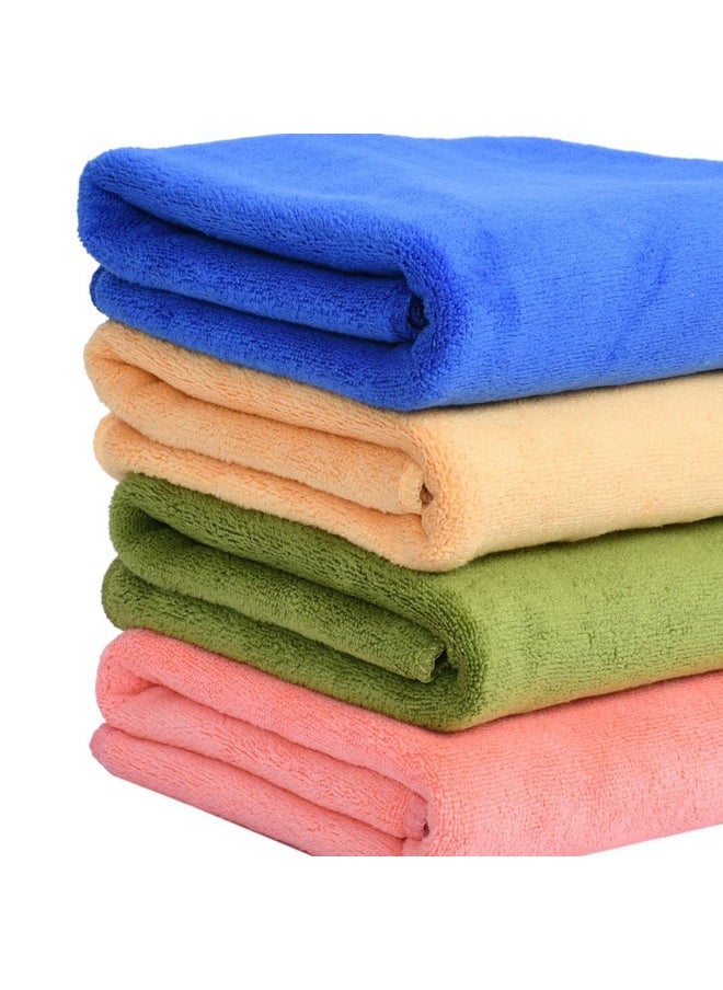 Yellow Weaves Super Soft Microfiber Hand Towels, Gym & Workout Towels 400 GSM(4 Pieces) Multicolor