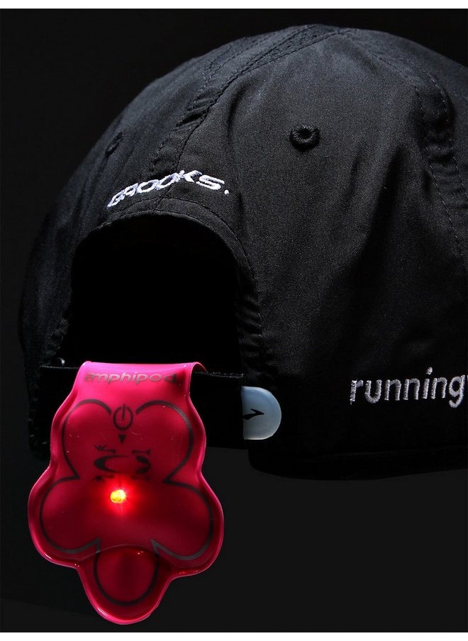 Vizlet Led Flashing Wearable Led Reflectors Twin Pack Pink Flower One Size