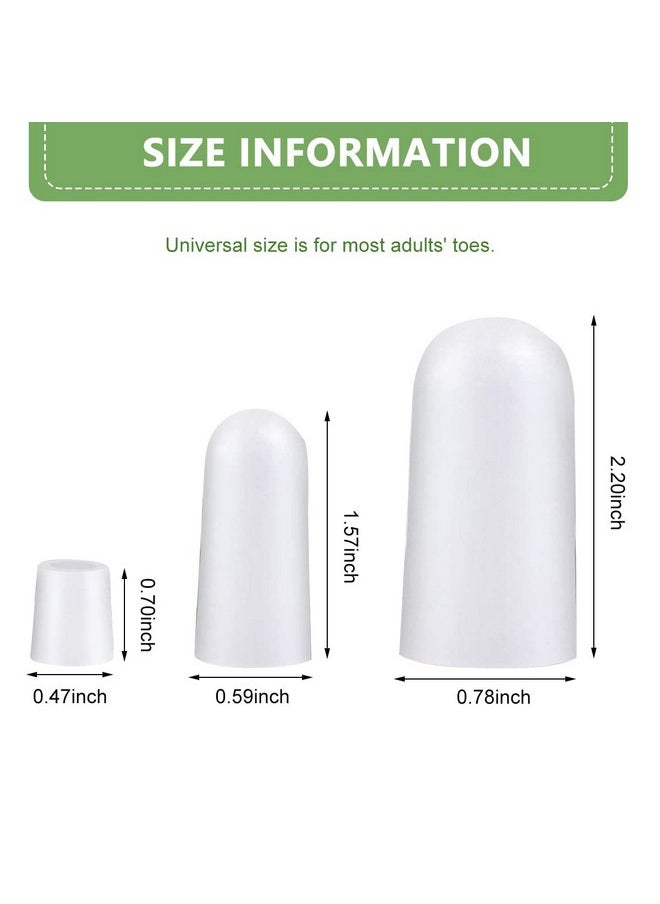 MAYCREATE® 10Pcs Soft Gel Toes Protector Toe Separator for Women Men, Protective Toe Caps Sleeves Tube Guards for the Recovery of Corns, Blisters, Hammer Toes, Toenails Missing/Ingrown