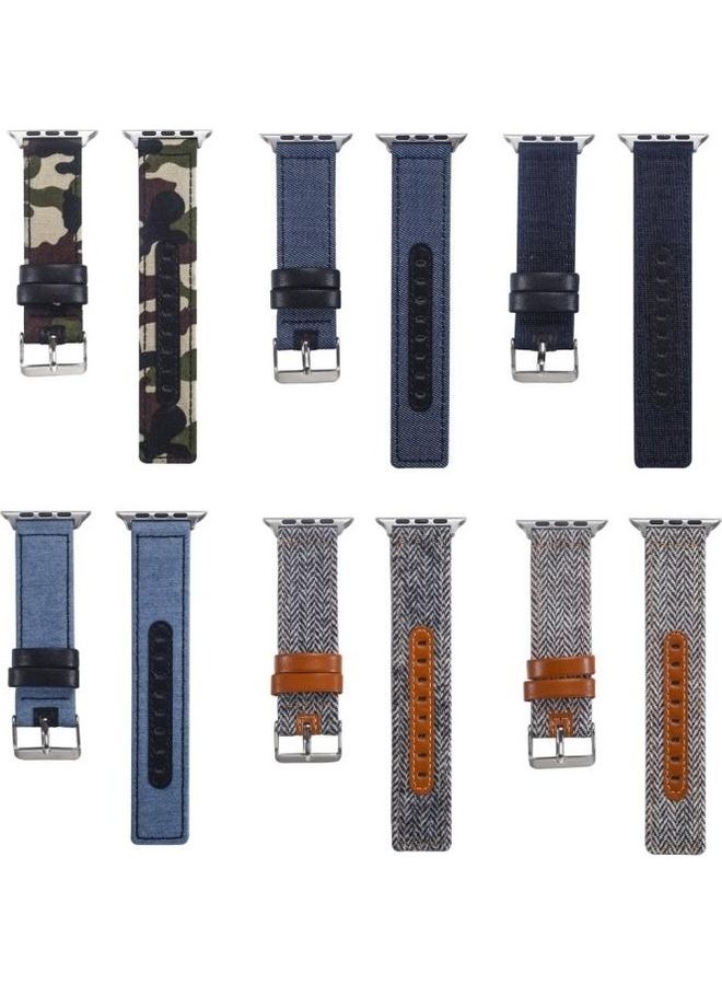 Ethnic Replacement Watchband for Apple Watch Series 1/2/3/4/5/6/7/SE 38/40/41mm Multicolour