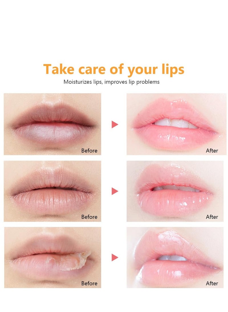 3Pcs Fruit Hydrating Glaze Lip Glow Oil Gloss Set Pink Pearl white Gold Moisturizing Plumping Plumper Shimmery Tinted Butter Lip Lio Tint Gloss Oil Stain Oul Pil Lipoil Ool Oli Okl Candy Apple