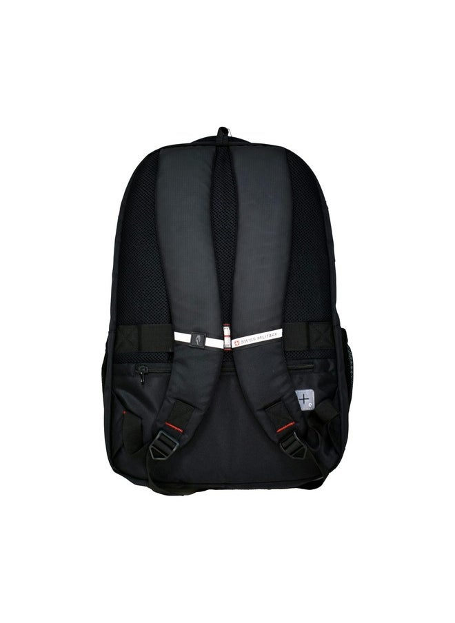 Swiss Military Ghost-X 30L Unisex Laptop Travel Backpack for 15.6-Inch Laptops - with Luggage Strap, Detachable Key Ring, Anti-Theft Pocket, Expandable Bottle Pocket for Office and College Use