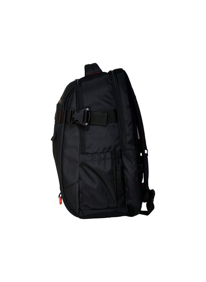 Swiss Military Ghost-X 30L Unisex Laptop Travel Backpack for 15.6-Inch Laptops - with Luggage Strap, Detachable Key Ring, Anti-Theft Pocket, Expandable Bottle Pocket for Office and College Use