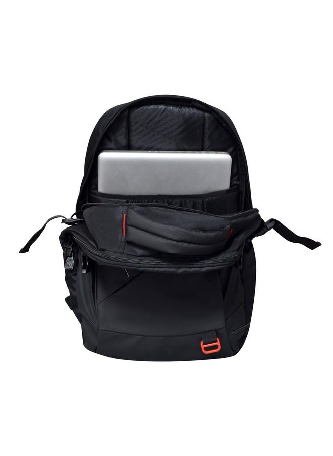Swiss Military Ghost-X 30L Unisex Laptop Travel Backpack for 15.6-Inch Laptops - with Luggage Strap, Detachable Key Ring, Anti-Theft Pocket, Expandable Bottle Pocket for Office and College Use
