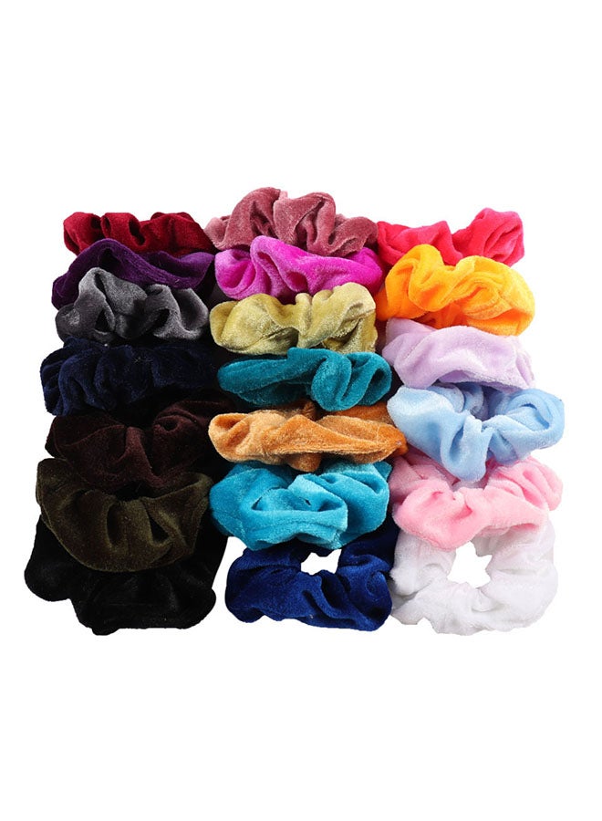 80-Piece Flannelette Elastic Hair Band Set Multicolor