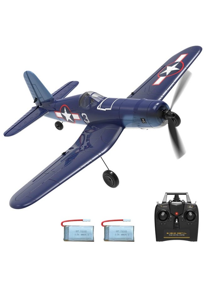 Rc Plane For Beginners, 4Ch Wwii Rc Airplane F4U Corsair With Aileron, 2.4Ghz Remote Control Plane With Xpilot Self Righting&One Key Aerobatic&Upgraded Canopy (761-8V2 Rtf)