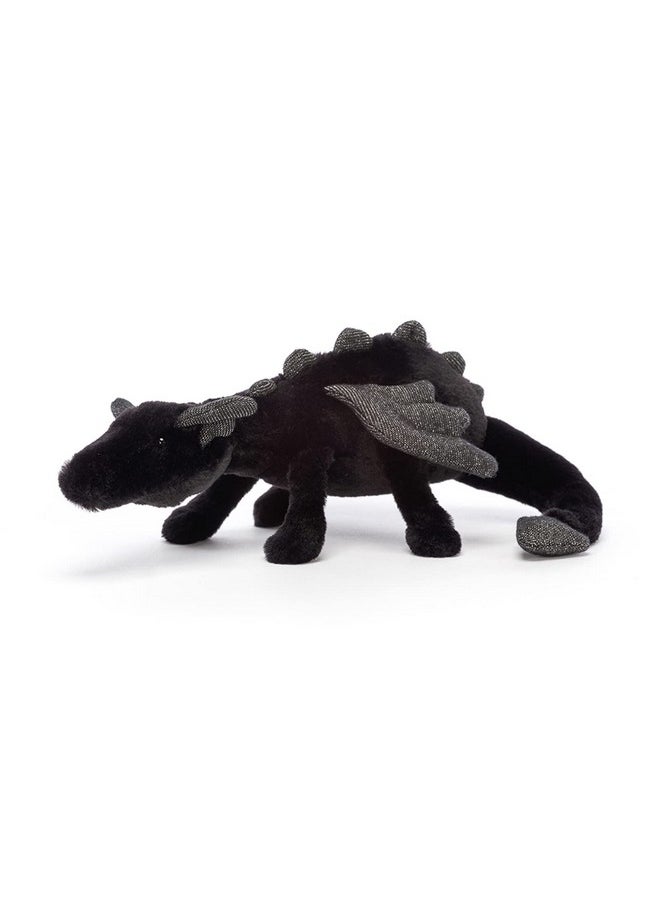 Onyx Dragon Stuffed Animal, Little 12