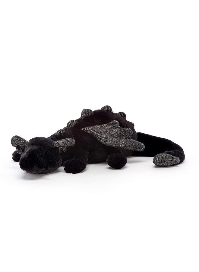 Onyx Dragon Stuffed Animal, Little 12