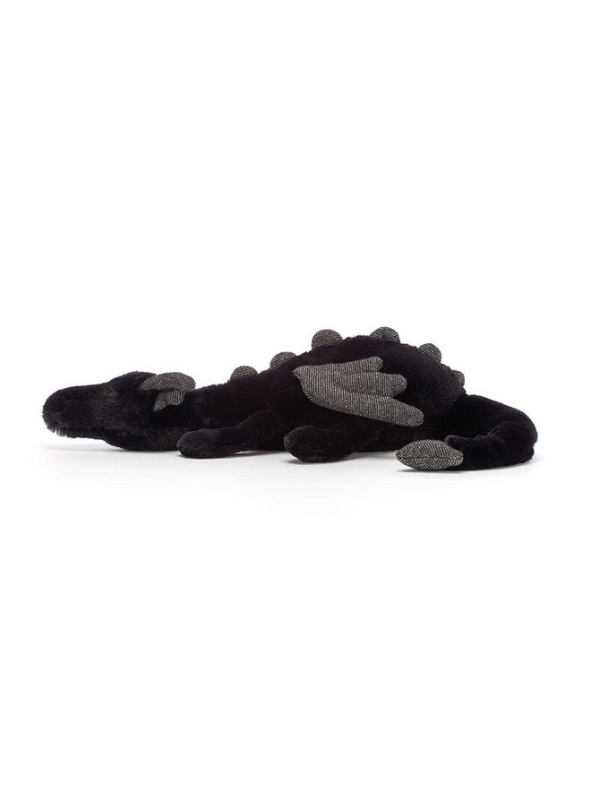 Onyx Dragon Stuffed Animal, Little 12