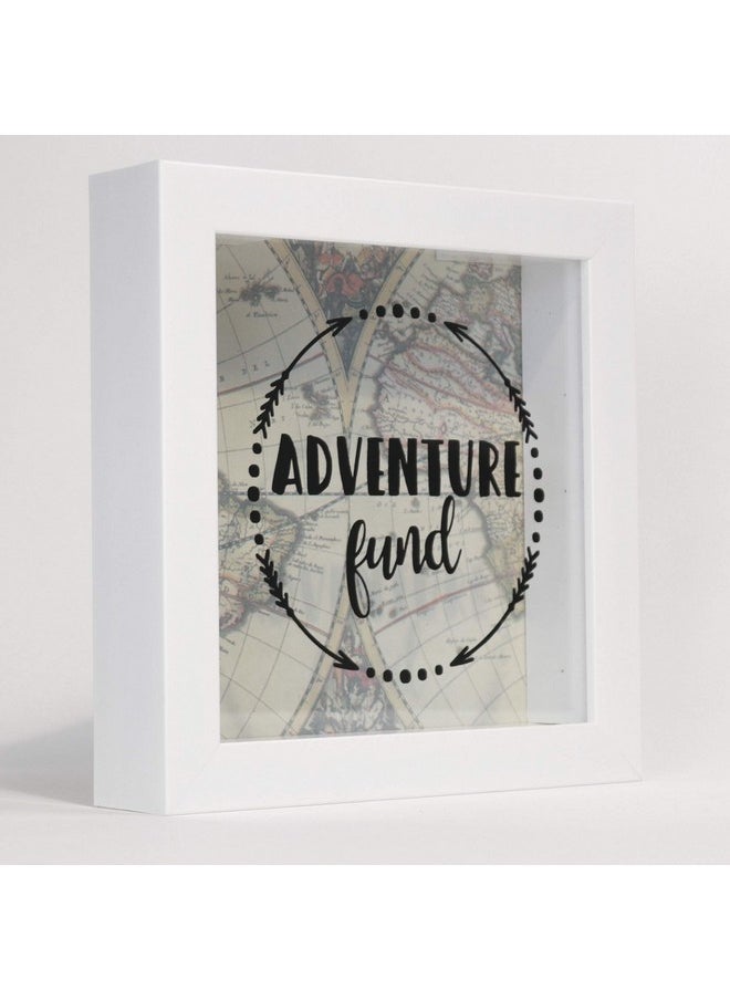 8X8 Adventure Fund White Shadow Box Frame