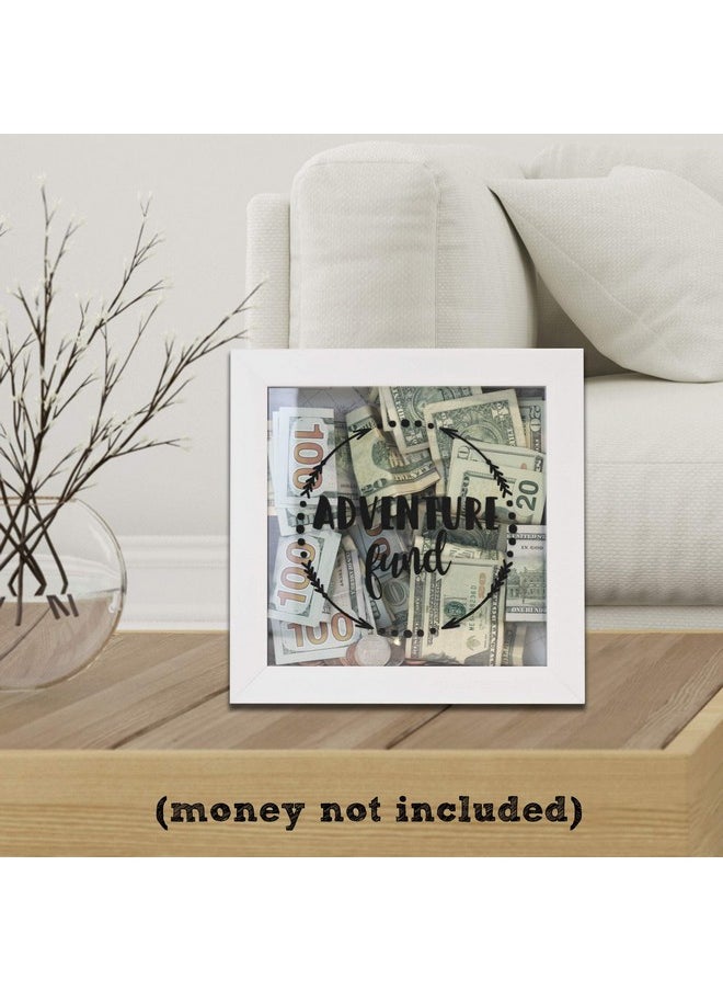 8X8 Adventure Fund White Shadow Box Frame