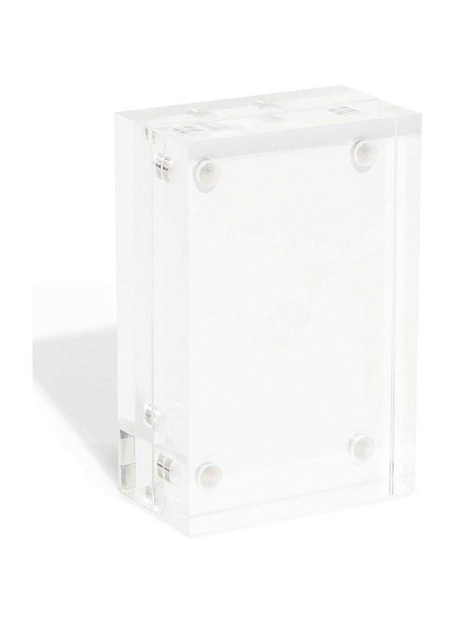 2 Pack Acrylic Picture Frames 2X3 Mini Wallet Size For Photos Tabletop Desktop
