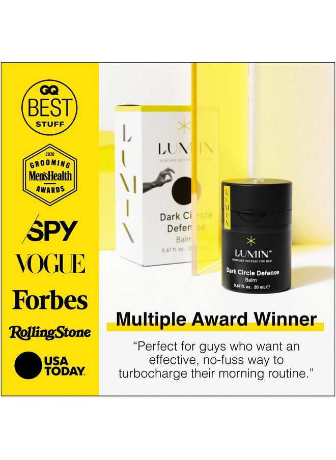 Lumin - Class Act Bundle - Men's Skincare Kit, Includes: Charcoal Face Wash Daily Detox, Charcoal Scrub Deep Detox, Daily Face Moisturizer & Dark Circle Defense Balm, Suitable For All Skin Types
