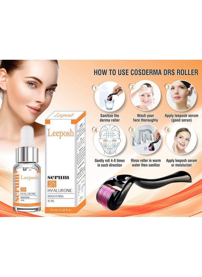 Hyaluronic Acid Vitamin C Serum Brightening Whitening Insta Glow Roller Serum Serum