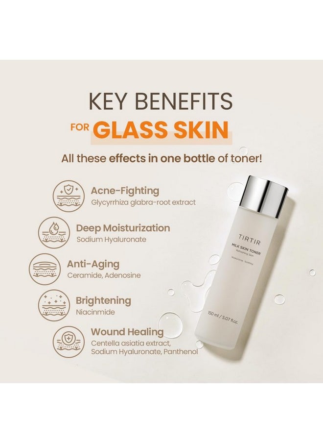 Milk Skin Rice Toner | Deep Moisturizing, Hydrating Toner For Face, Niacinamide, Ceramide, Rice Bran Extract, Nature-Oriented Ingredients For Korean Skin Care, Vegan, 5.07 Fl.Oz.