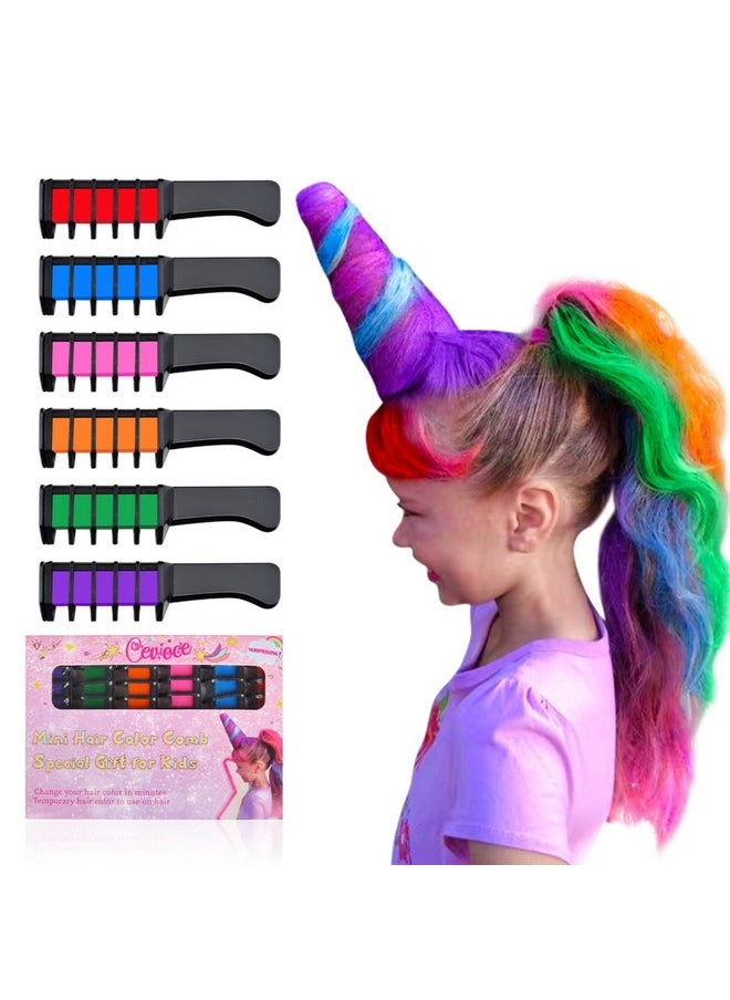 Cevioce Hair Chalk for Girls: Temporary Hair Color, Washable Dye, Makeup Kit, Stocking Stuffers for Teens - Birthday, Christmas Gifts for Ages 4-10
