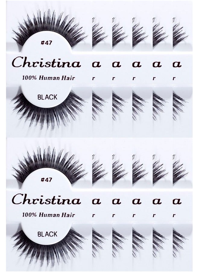 12Packs Eyelashes 47 By Christina