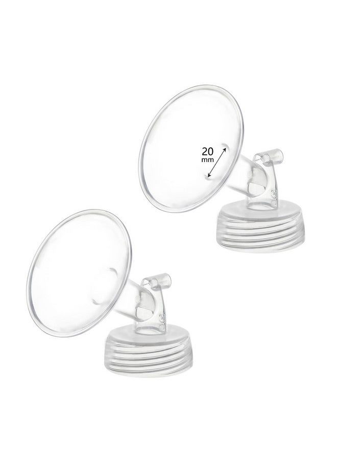 Momstouch 20mm Flange Compatible with Spectra S1 S2 9 Plus Synergy Gold Breastpump Replacement to Spectra Pump Parts and Spectra Flange; Not Original; Replaces Spectra Shield