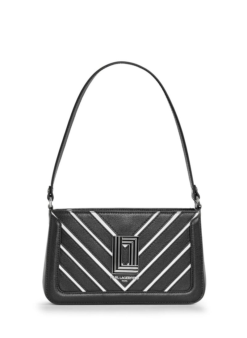 Karl Lagerfeld Simone Demi Leather Top Handle Bag