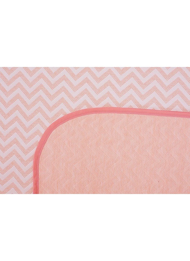 BSB HOME 100% Cotton Reversible Dohar Single Bed, Soft Lightweight Bed Blanket, Ac Dohar Blanket for Summers/Winter (Size 58 Inch by 88 Inch, Pink & White, Gift Packing Bag), 200 TC
