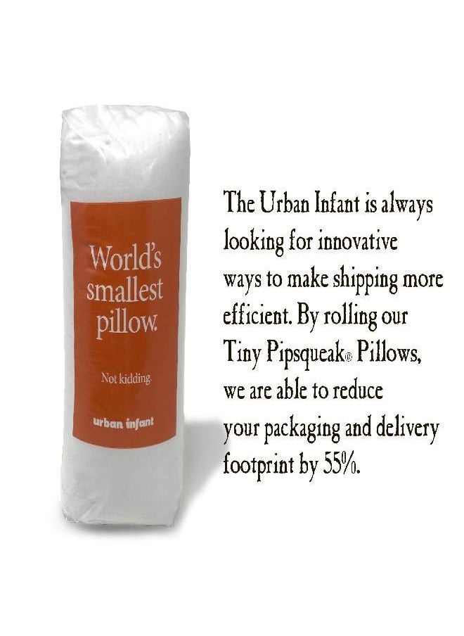 Urban Infant Pipsqueak Small Pillow - Mini 11x7 - Tiny Pillow for Travel, Dogs, Kids and Chairs - Black