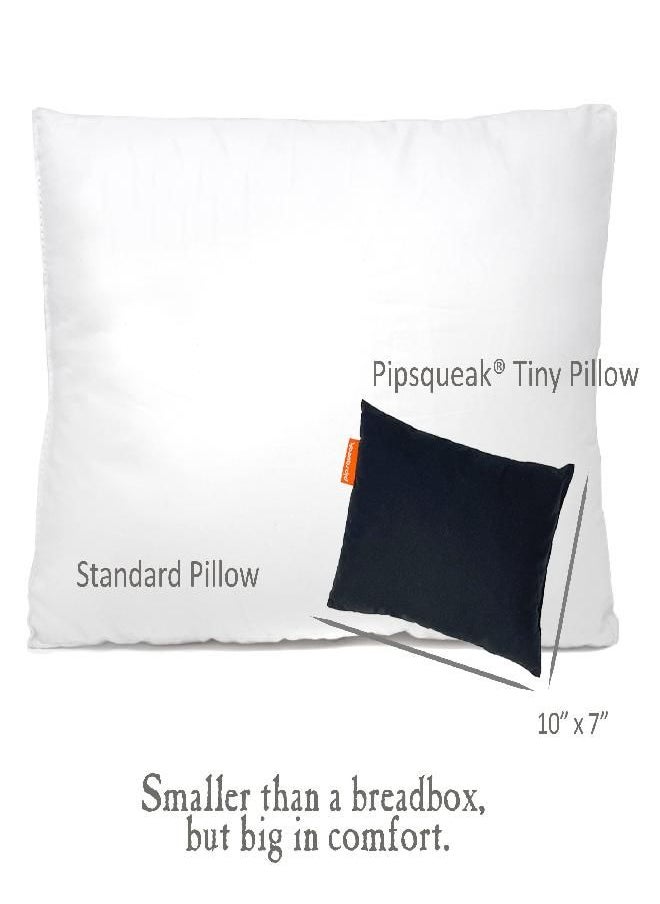 Urban Infant Pipsqueak Small Pillow - Mini 11x7 - Tiny Pillow for Travel, Dogs, Kids and Chairs - Black