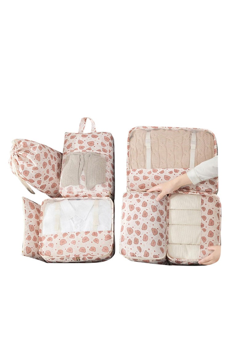 Packing Cubes for Suitcases, 7 Pcs Travel Organizer Bags, Travel Luggage Foldable Packing Organizers, Luggage Storage Bag, Suitcase Organizer Bags, Different Travel Accessories Bag for Travel