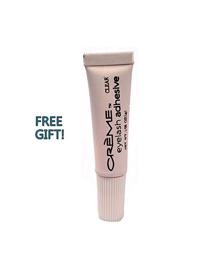 6-Pair False Eyelash Extension With Adhesive Black