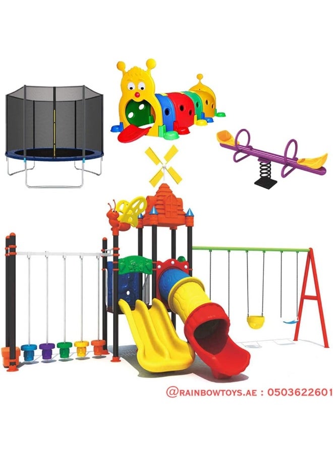 RBW TOYS All In One Set for kids Garden toys Offers, Outdoor Playground Equipment, Kids Playsets adventure Games