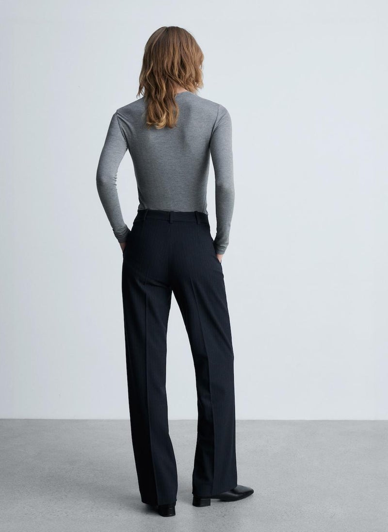 Pinstripe Suit Pants
