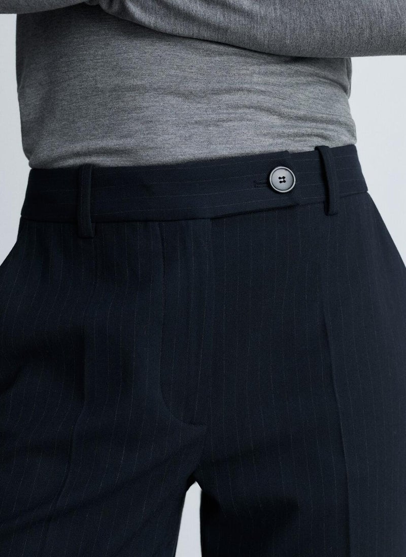 Pinstripe Suit Pants
