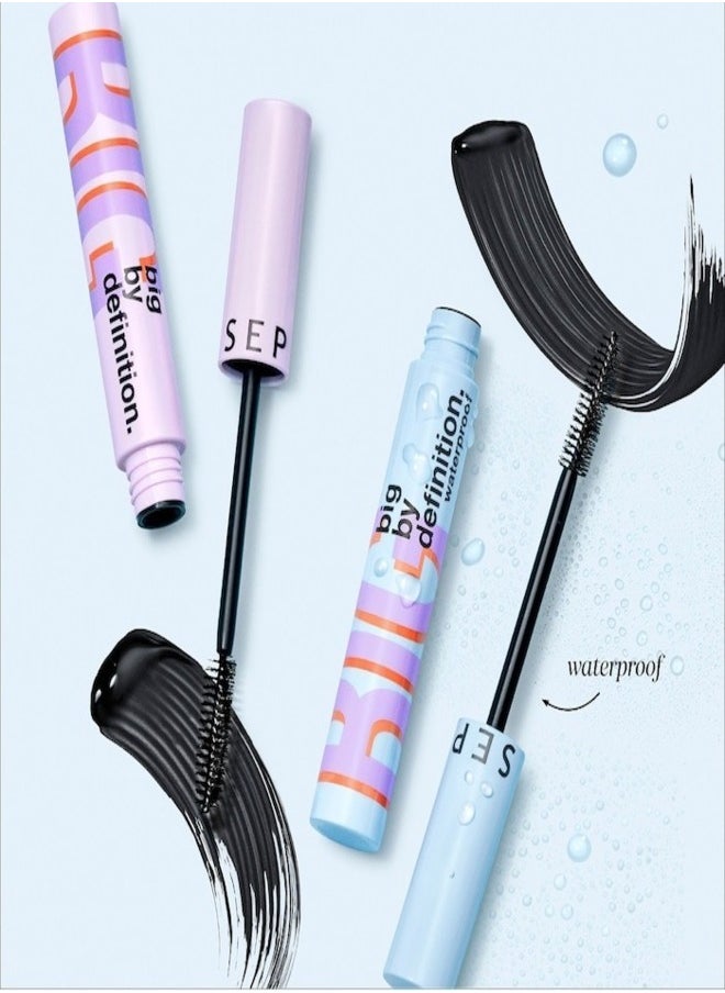 SEPHORA COLLECTION Big By Definition Defining & Volumizing Waterproof Mascara – Ultra Black (Black) 10g | Long-Lasting, Smudge-Proof, and Clump-Free Formula