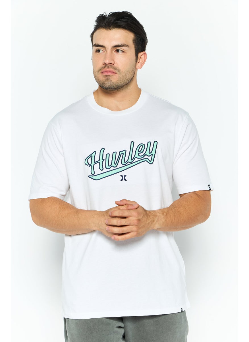 Men Sportswear Fit Short Sleeves Outdoor T-shirt, White