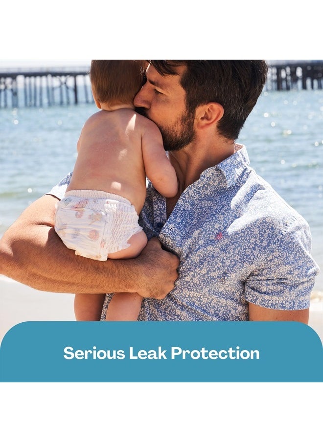 Premium Swim Diapers I Affordable and Eco-Friendly Disposable Swim Dipes for Babies and Kids I Size Medium - Diaper Size 4-5