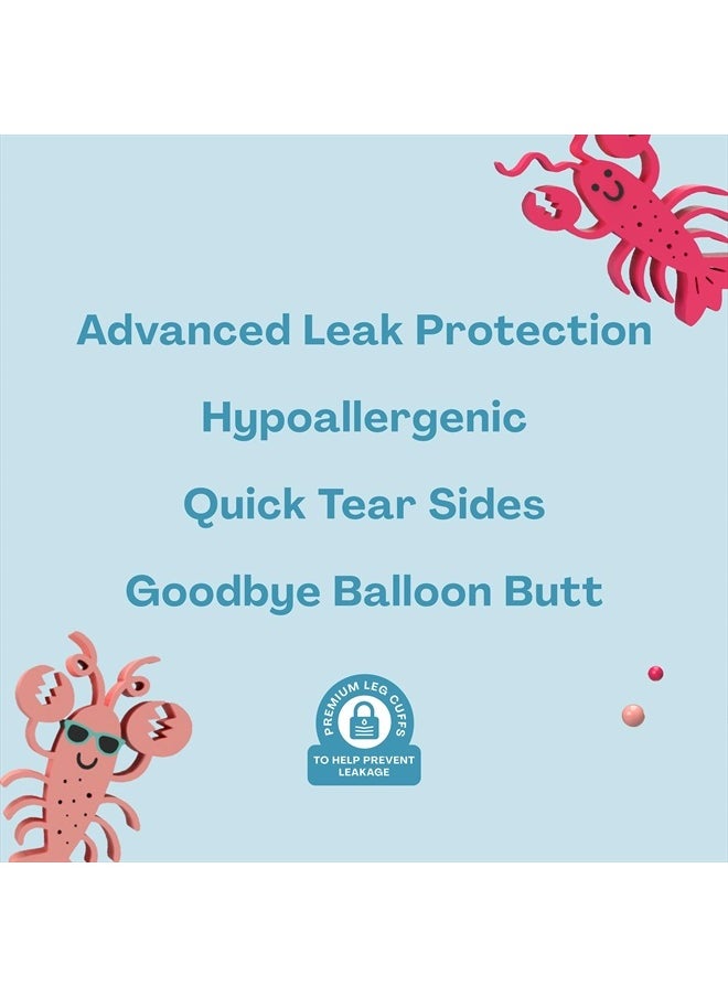 Premium Swim Diapers I Affordable and Eco-Friendly Disposable Swim Dipes for Babies and Kids I Size Medium - Diaper Size 4-5