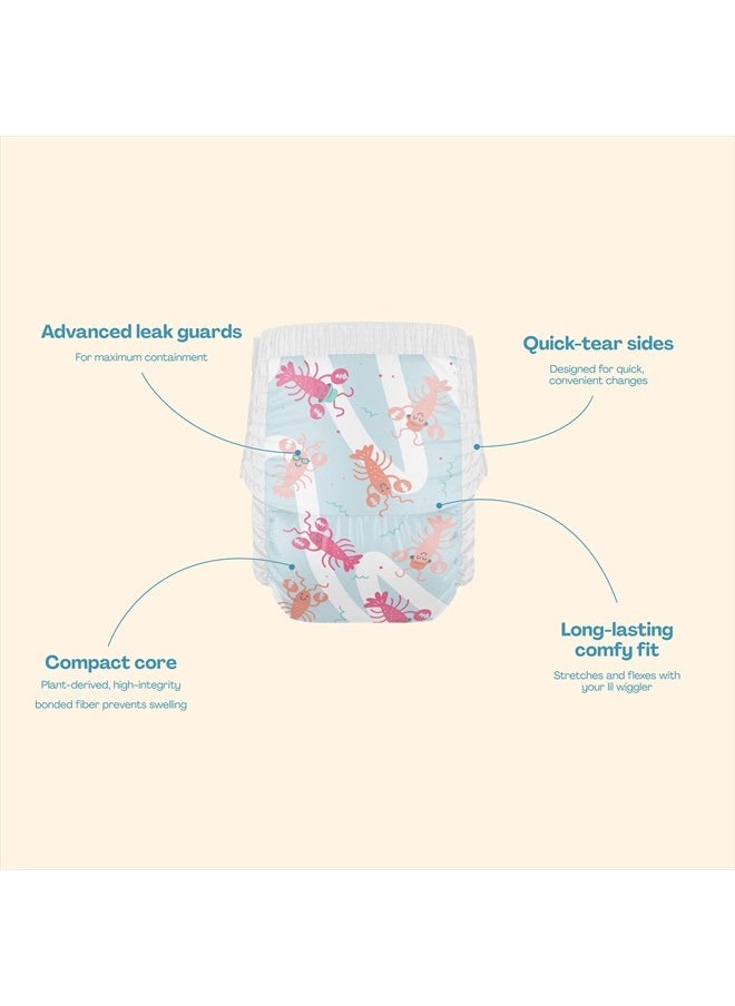 Premium Swim Diapers I Affordable and Eco-Friendly Disposable Swim Dipes for Babies and Kids I Size Medium - Diaper Size 4-5