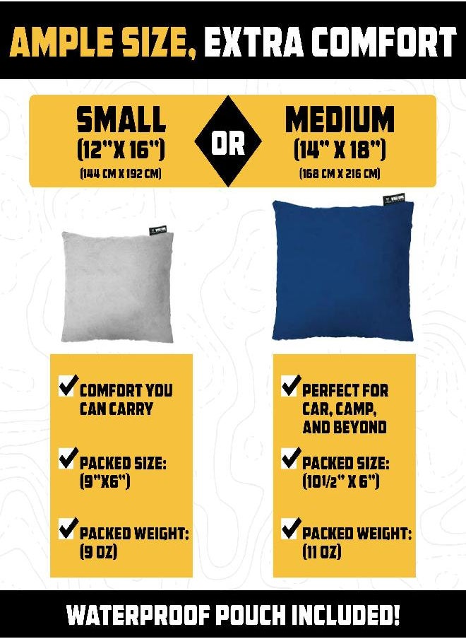 Owl Outfitters Camping Pillow - Travel Pillow, Camping Accessories For Backpacking And Travel - Compressible Memory Foam Pillow - Small/Medium