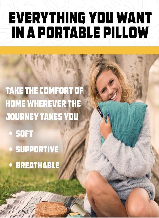 Owl Outfitters Camping Pillow - Travel Pillow, Camping Accessories For Backpacking And Travel - Compressible Memory Foam Pillow - Small/Medium