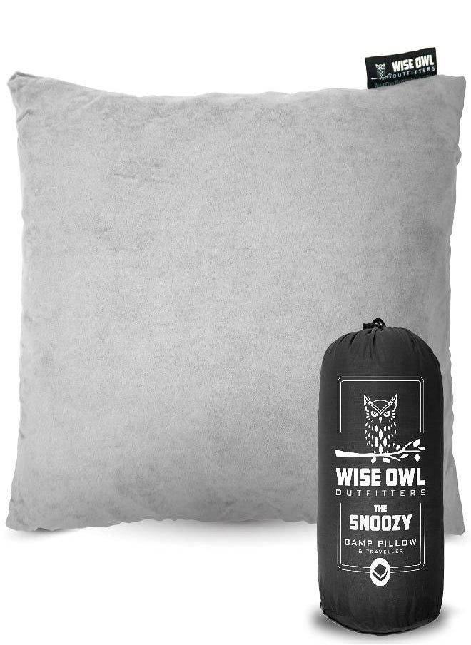 Owl Outfitters Camping Pillow - Travel Pillow, Camping Accessories For Backpacking And Travel - Compressible Memory Foam Pillow - Small/Medium